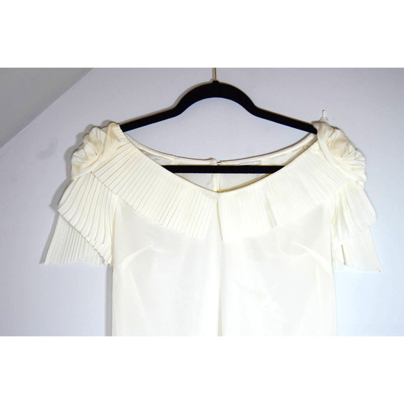 Leifsdottir Anthropologie White Cream Blouse size 2 - Picture 7 of 8